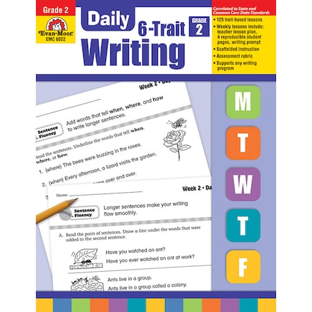 Evan-Moor Educational Publishers Daily 6-Trait Writing Book, Teachers Edition, Grade 2 6022